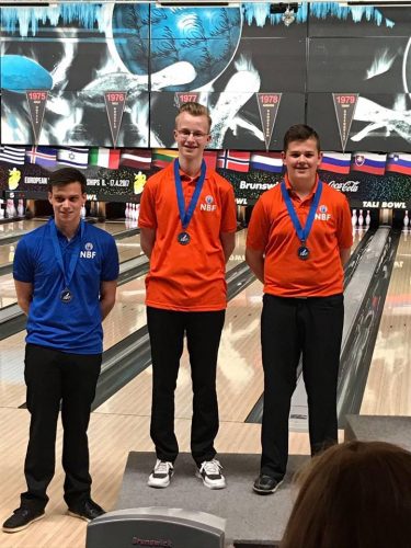 Brent de Ruiter wint zilver tijdens het Doubles Event op het EK jeugd 2017 in Helsinki