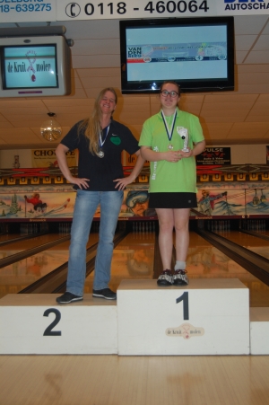 03 VK senioren 2017 top 3 Dames AB Lindsey Paling en Angelique de Graaf