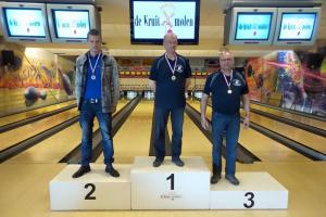 VK senioren 2015 top 3 heren B Loep van der Zwan, Michael Snijders Jr. Johan Corbijn           